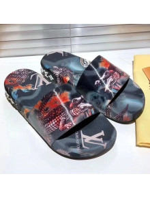 Louis Vuitton Jumbo Print Flatform Slide Sandals 2021 10