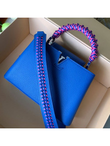 Louis Vuitton Capucines BB with Braided Handle M55236 Royal Blue 2019