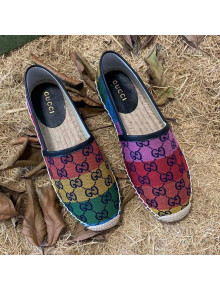 Gucci GG Multicolor Canvas Espadrilles Multico 2021