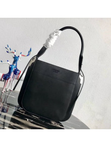 Prada Margit Leather Shoulder Bag 1BC076 Black 2019