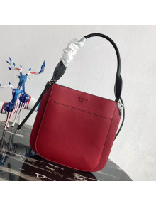 Prada Margit Leather Shoulder Bag 1BC076 Red 2019