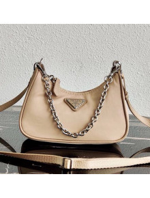 Prada Re-Edition Nylon Mini Shoulder Bag 1TT122 Beige 2020