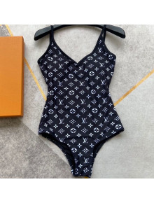 Louis Vuitton One-Piece Monogram Swimwear LVS35 Black 2021