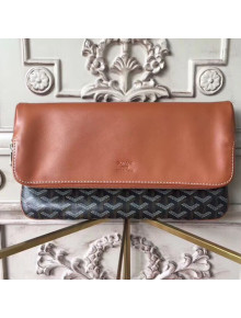 Goyard Folding Leather Clutch Brown