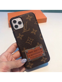 Louis Vuitton Monogram Canvas Patch iPhone Case Brown 2021