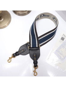 Dior Canvas "Christian Dior" Shoulder Strap Dark Blue 2019