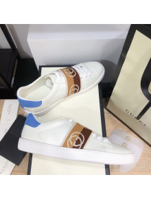 Gucci Ace Sneakers with Interlocking G Web White/Blue 04 2021 (For Women and Men)