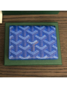 Goyard Business Card Holder Wallet Sky Blue 2021