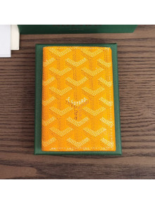 Goyard Saint Pierre Card Case Wallet Yellow 2021