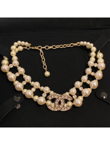 Chanel Pearl Choker Necklace 2021 082520