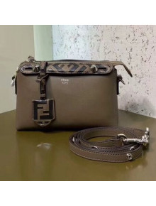 Fendi Leather Boston By The Way Mini Bag with FF Motif Brown 2019