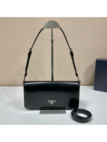 Prada Brushed Leather Prada Femme Bag 1BD323 Black 2022