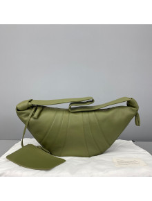 Lemaire Nappa Leather Large Croissant Bag Avocado Green 2021