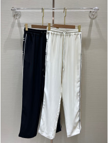 Celine Pants White/Black 2022 031278