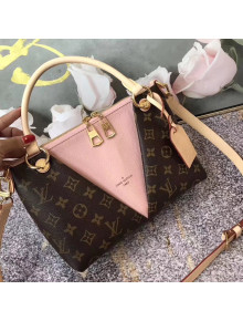 Louis Vuitton Monogram Canvas & Calfskin V Tote BB Bag M43967 Rose Poudre 2018