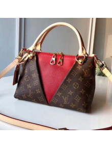 Louis Vuitton Monogram Canvas & Calfskin V Tote BB Bag M43966 Cerise 2018