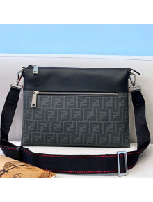 Fendi Men's Flat Messenger Bag Black 2021