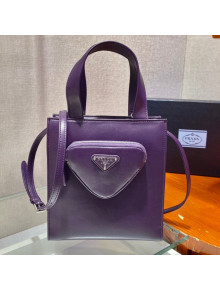 Prada Nappa Leather Tote Bag 1BG418 Purple 2021