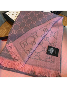 Gucci Wool GG Scarf 45x180cm Pink 2019