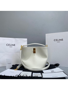 Celine Teen Bucket Bag 16 in Smooth Calfskin White 2021