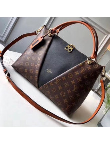 Louis Vuitton Monogram Canvas & Calfskin V Tote MM Bag M43948 Noir 2018