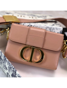 Dior 30 Montaigne CD Leather Mini Box Shoulder Bag Pink 2019