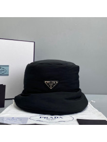 Prada Nylon Padded Bucket Hat Black 2021