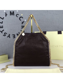 Stella McCartney Falabella Mini Tote Bag Dark Brown/Gold 2020