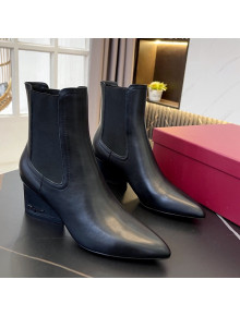 Salvatore Ferragamo Viva Calfskin Chelsea Boots 5.5cm All Black 2021