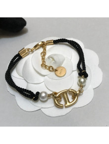 Dior CD Navy Bracelet Black 2021 100847