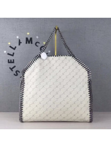 Stella McCartney Lettering Falabella Fold Over Tote Bag White 2020