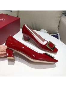 Roger Vivier Belle Vivier Pumps in Patent Leather With 4.5cm Heel Red 2020