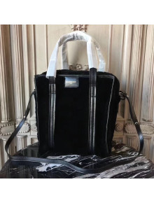 Balen...ga Bazar Shearling Small Shopper Bag S Black 2017