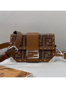 Fendi Baguette Trunk Square Mini Bag Brown 2021