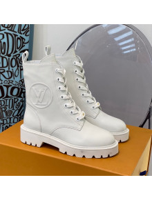 Louis Vuitton Territory Flat Range Calfskin Short Boots All White 2021