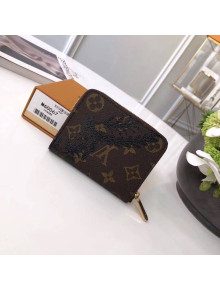 Louis Vuitton Print Monogram Small Zippy Wallet 2017