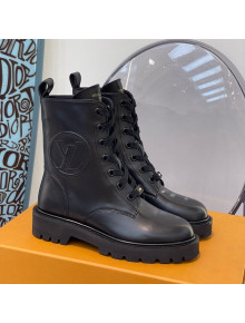 Louis Vuitton Territory Flat Range Calfskin Short Boots All Black 2021