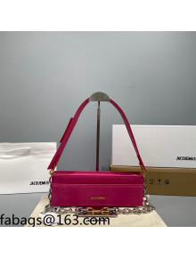 Jacquemus Le Ciuciu Suede Long Shoulder Strap Bag Pink 2021