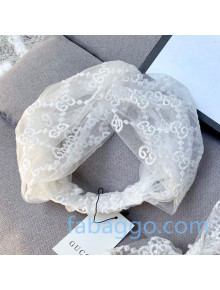 Gucci GG Mesh Headband White 2020