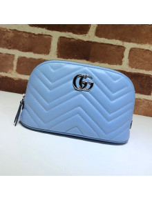 Gucci GG Marmont Large Cosmetic Case 625690 Pastel Blue 2020