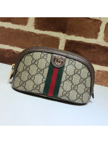 Gucci GG Canvas Medium Cosmetic Case 625550 Brown 2020