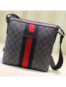 Gucci Web GG Supreme Messenger Bag 471454 Black