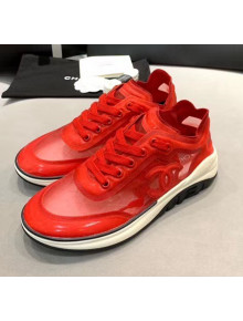 Chanel Classic Mesh Sneaker Red 2020