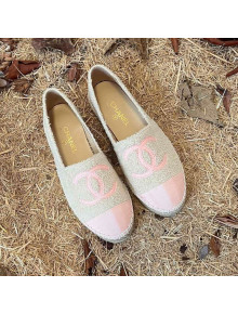 Chanel Fabric Espadrilles G29762 Light Gray/Pink 2021 