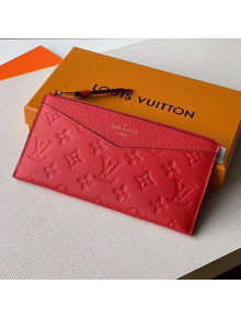 Louis Vuitton Pochette Mélanie BB Pouch in Red Monogram Leather M68712 2020