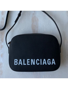 Balenciaga Ville Camera Bag in Grained Leather Black 2019