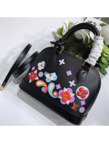 Louis Vuitton Monogram Flower Epi Alma BB Bag M54836 Noir 2017