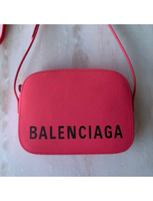 Balenciaga Ville Camera Bag in Grained Leather Pink 2019