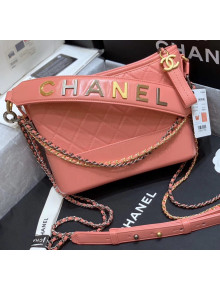 Chanel Medium CHANEL'S GABRIELLE Hobo Bag in Aged Calfskin AS1582 Pink 2020(Top Quality)