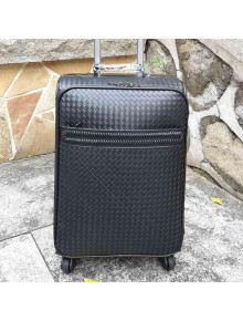 Bottega Veneta Woven Luggage 20 inches Black 2021